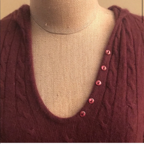 The Original INC beautiful cashmere hoodie soft sweater top - Picture 3 of 5